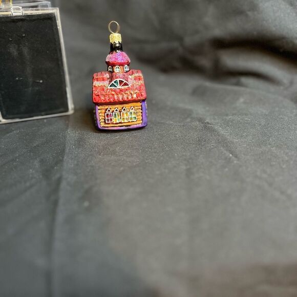 Vintage Christopher Radko Chapel Hill Glass Church Christmas Ornament 1997 Polan - Picture 8 of 12